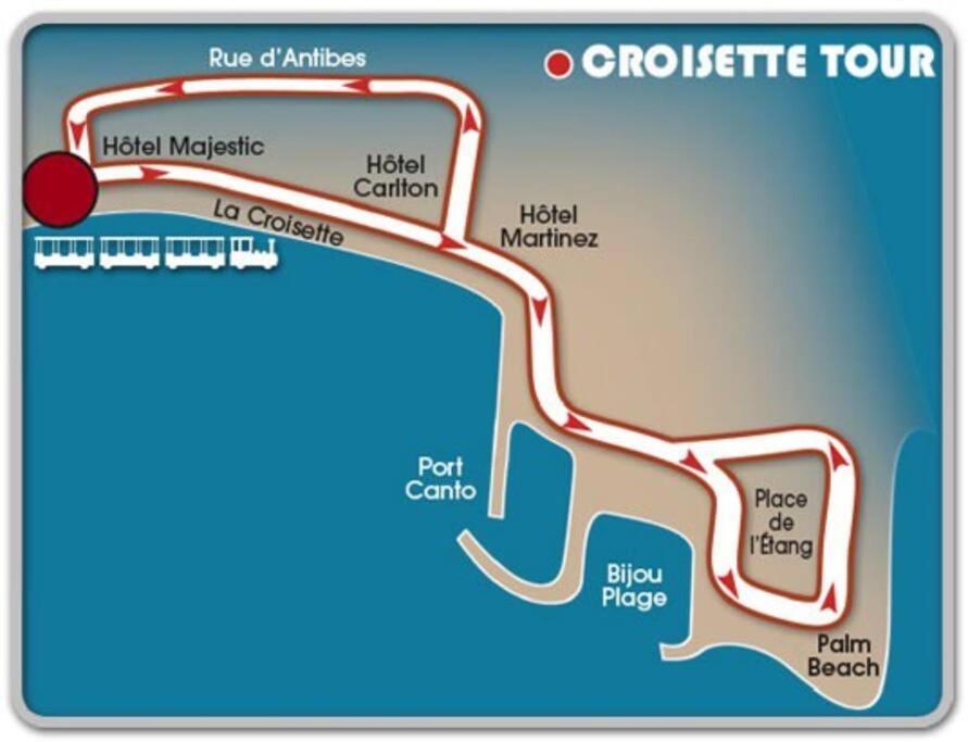 Cannes Palm Beach Parking, Clim, Wifi Plage 2' A Pieds ภายนอก รูปภาพ