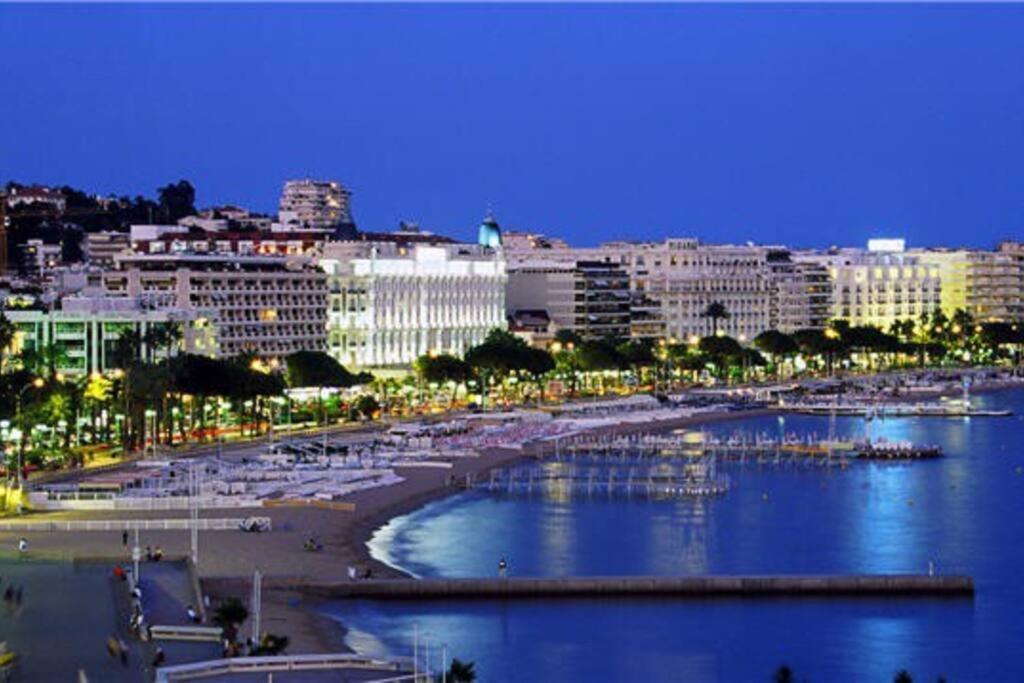 Cannes Palm Beach Parking, Clim, Wifi Plage 2' A Pieds ภายนอก รูปภาพ